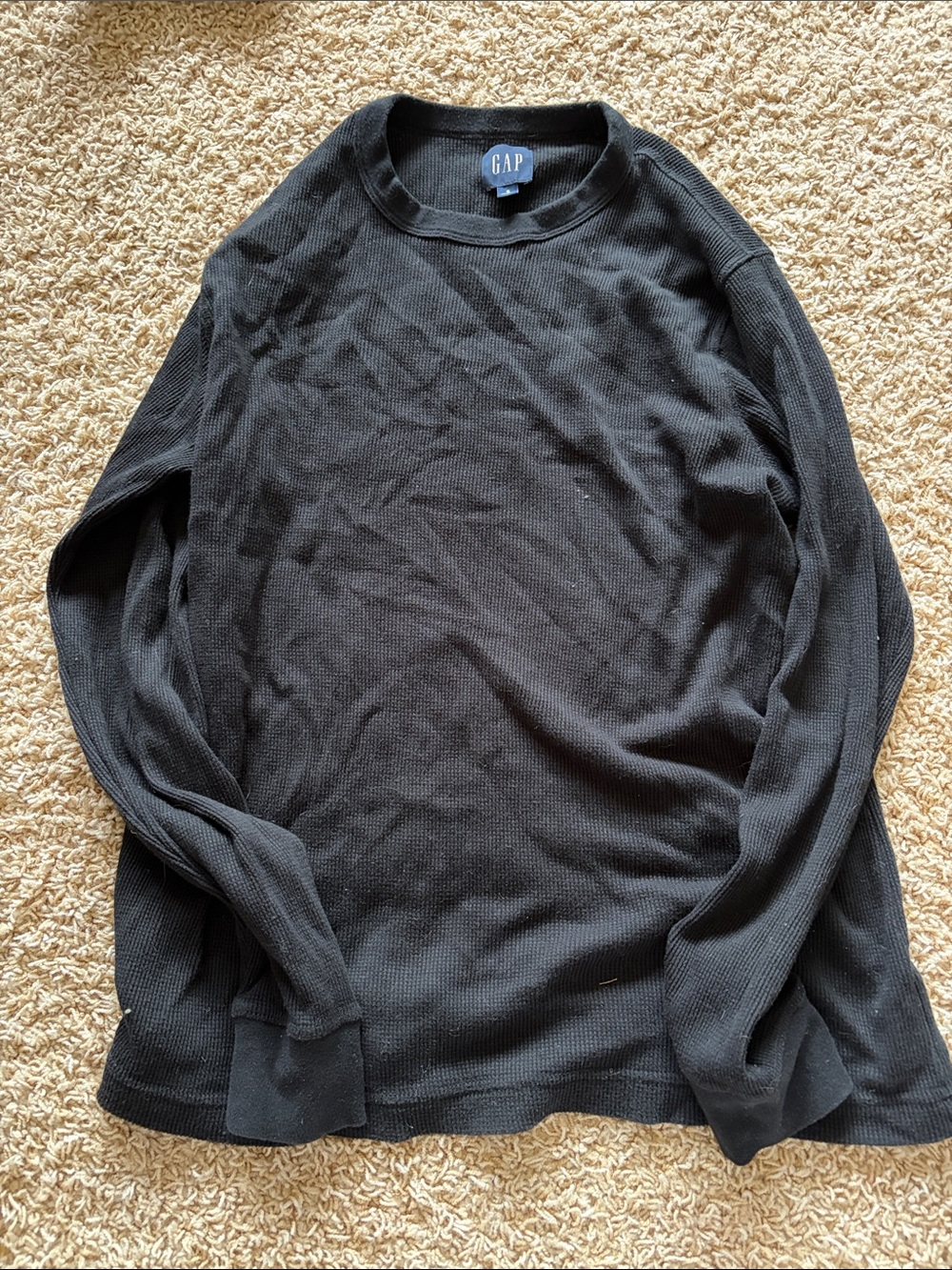 gap waffle long sleeve